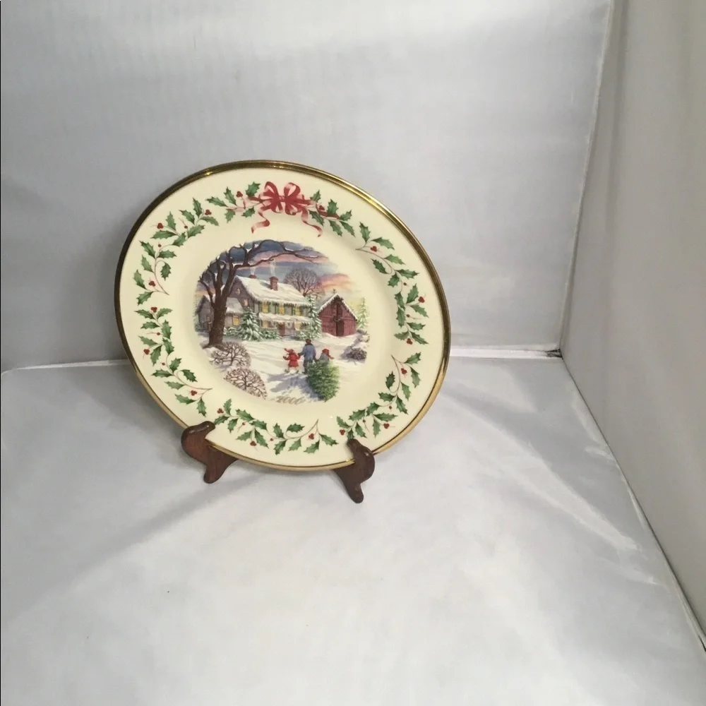 Lenox 2000 THE ANNUAL HOLIDAY COLLECTOR PLATE‎ THENTH IN THE SERIES